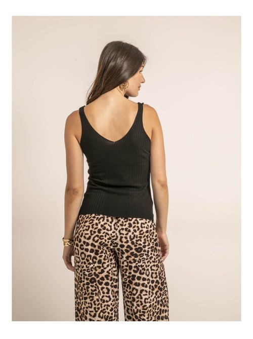 Débardeur côtelé lurex FUJIA - Kiabi