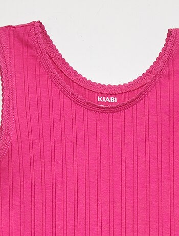 Débardeur Fille Avec Paillettes Et Studs Métalliques Violet - Taille S 5-6 Ans Neuf Avec étiquette