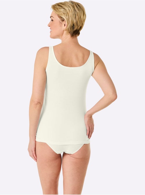 Débardeur Côtes Fines - Taille Standard - Witt - Lot de 2 - Kiabi