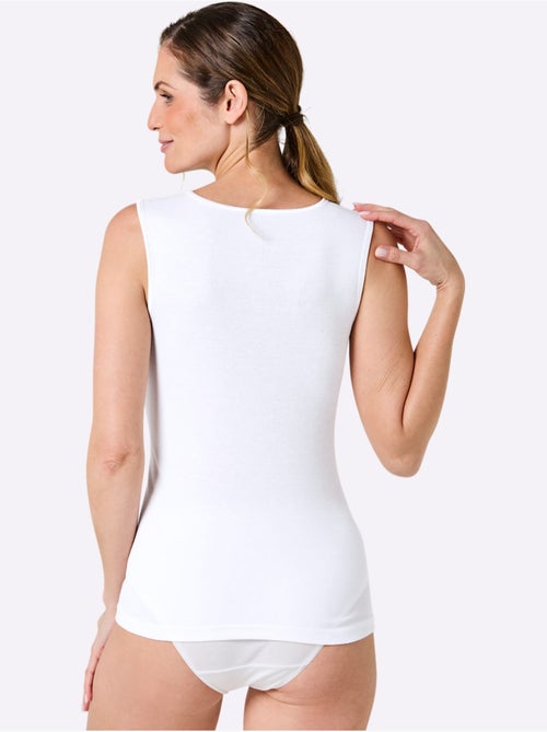 Débardeur Côtes Fines - Taille Standard - Witt - Lot de 3 - Kiabi