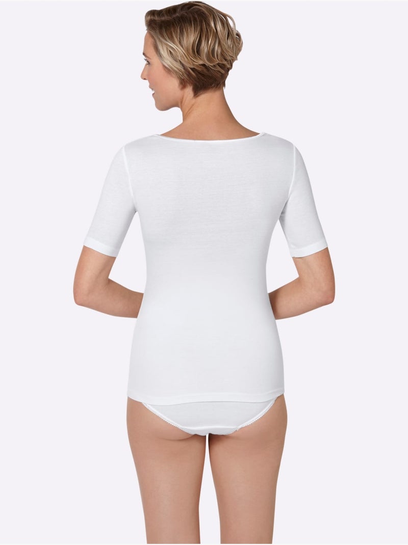 Débardeur Côtes Fines - Taille Standard - Witt Blanc - Kiabi