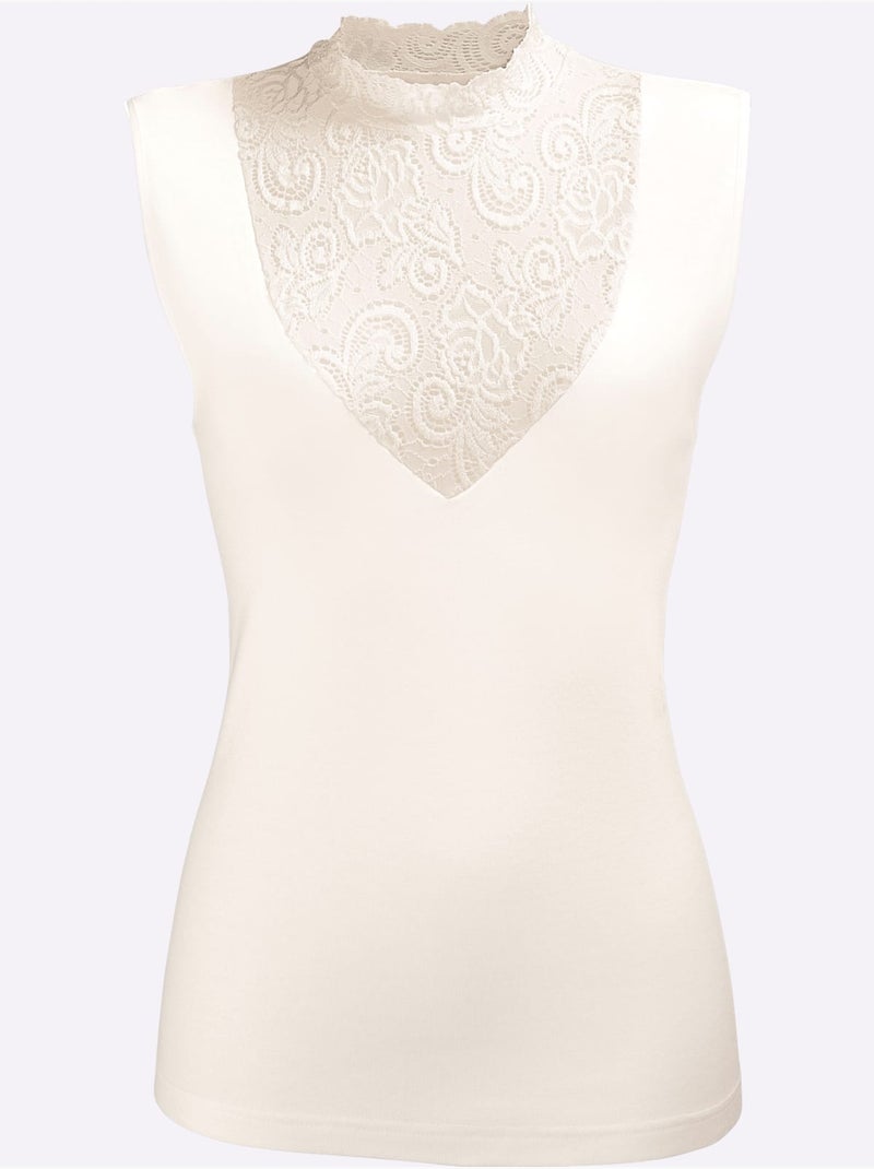 Débardeur Côtes Fines - Taille Standard - Witt Ivoire - Kiabi