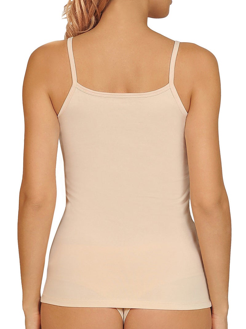 Débardeur coton naturel Aura Beige - Kiabi