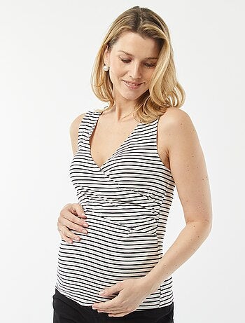 Débardeur croisé d'allaitement