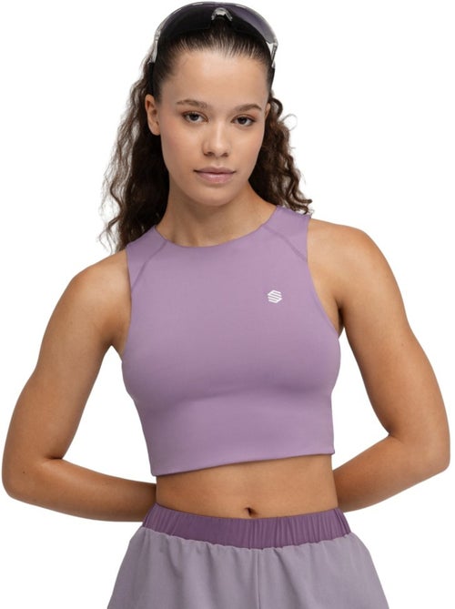 Débardeur crop top trail running femme randonnée femme phoenix lilac - Kiabi Débardeur crop top trail running femme randonnée femme phoenix lilac - Kiabi