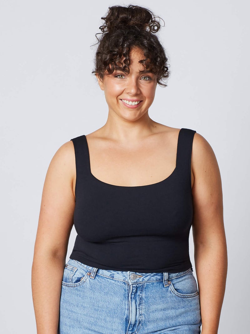 Debardeur croptop Indie - RougeGorge Lingerie Noir - Kiabi