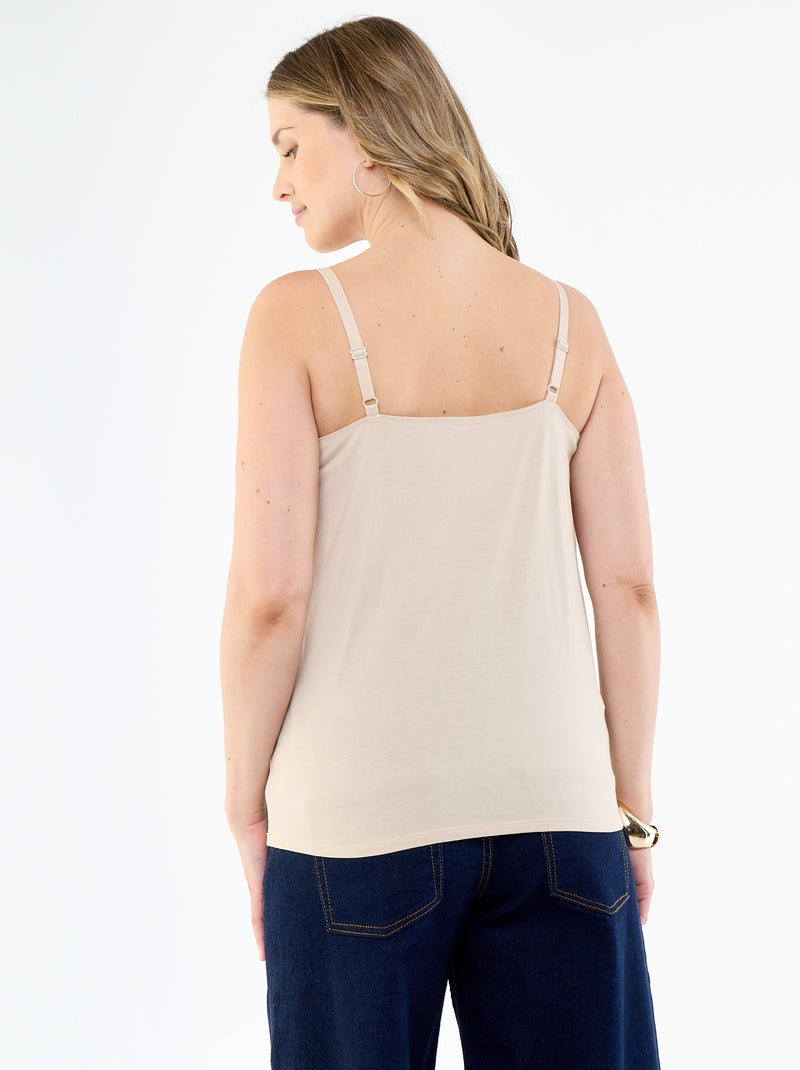 Débardeur d'allaitement Beige - Kiabi