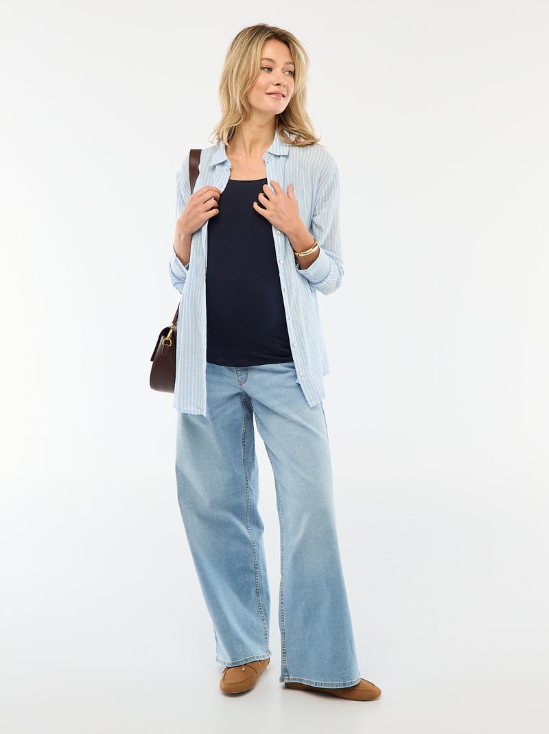 Débardeur d'allaitement Bleu - Kiabi