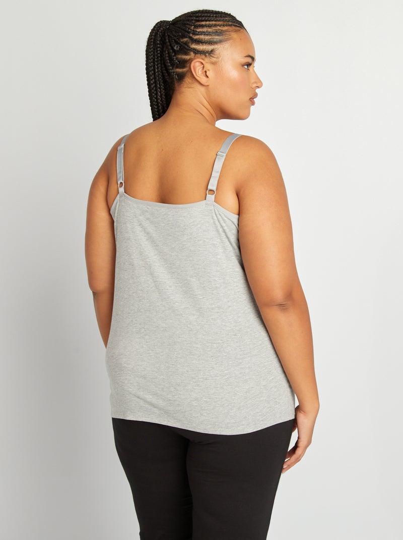 Débardeur d'allaitement Gris - Kiabi