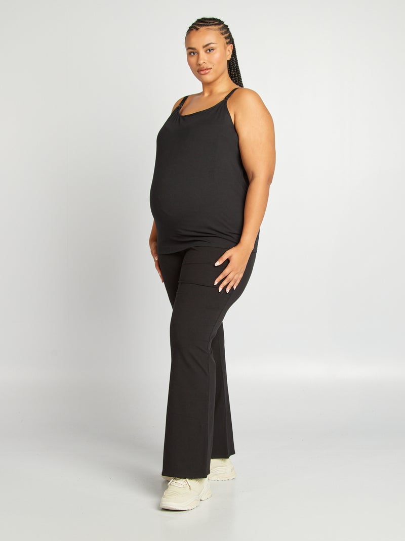 Débardeur d'allaitement noir - Kiabi