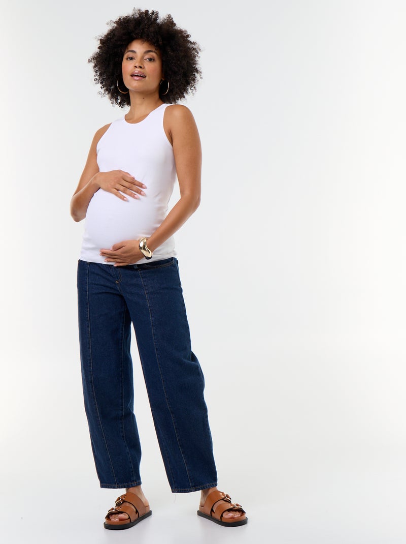 Débardeur de grossesse à emmanchures américaines Blanc - Kiabi