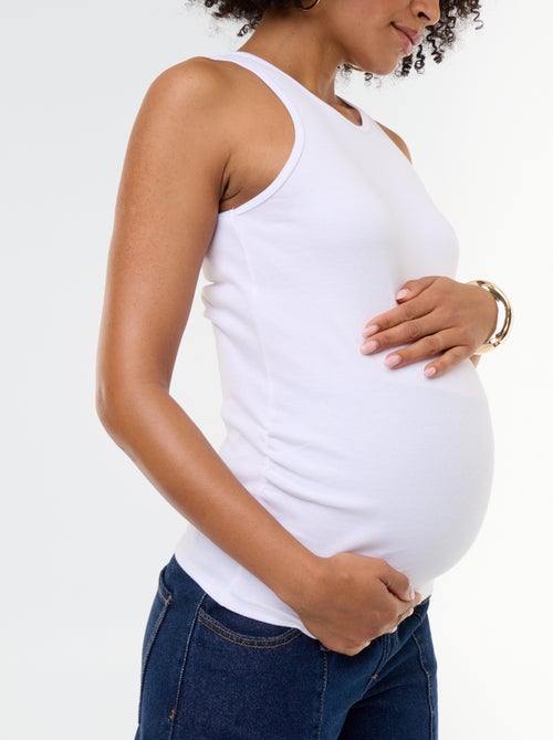 Débardeur de grossesse à emmanchures américaines - Kiabi Débardeur de grossesse à emmanchures américaines - Kiabi