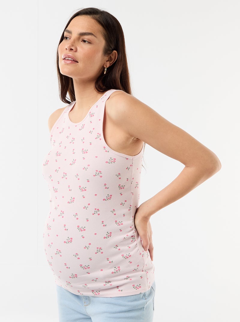 Débardeur de grossesse à emmanchures américaines Rose - Kiabi