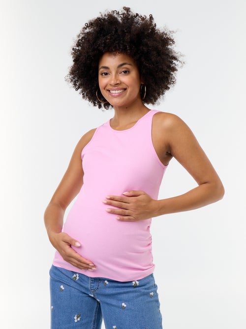 Débardeur de grossesse à emmanchures américaines - Kiabi Débardeur de grossesse à emmanchures américaines - Kiabi