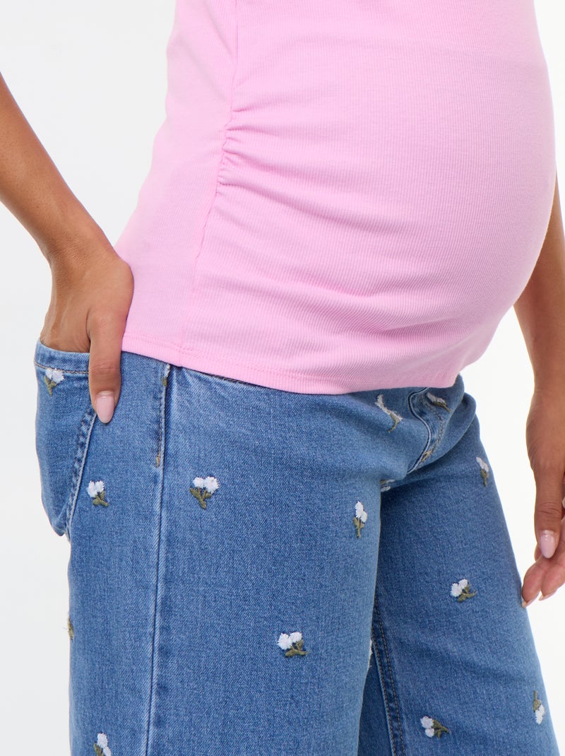 Débardeur de grossesse à emmanchures américaines Rose - Kiabi