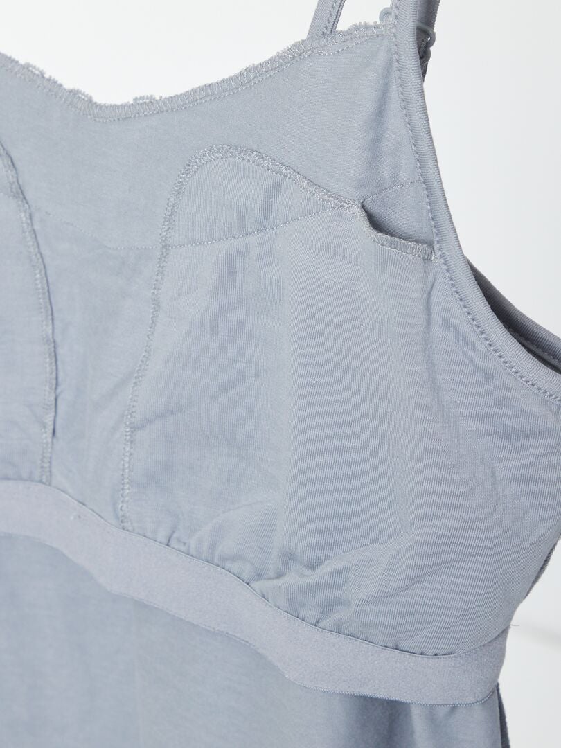 Débardeur de nuit post-opératoire Bleu gris - Kiabi