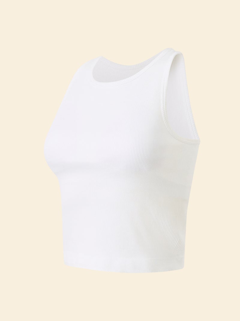Débardeur de sport avec fente au dos - (ekstract) Blanc - Kiabi
