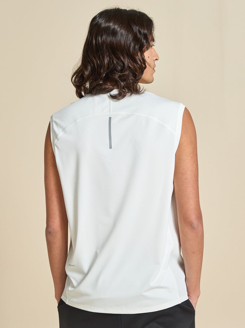 Débardeur de sport avec mesh sur côtés - (ekstract) Blanc - Kiabi