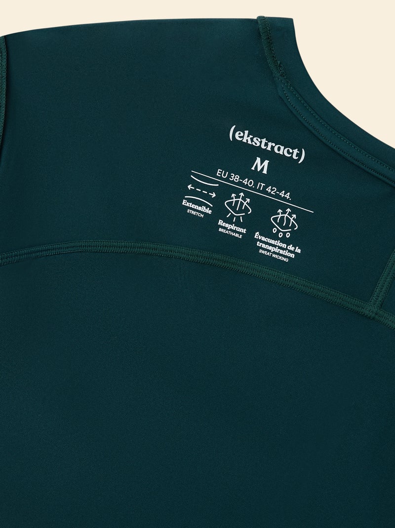 Débardeur de sport avec mesh sur côtés - (ekstract) Vert - Kiabi