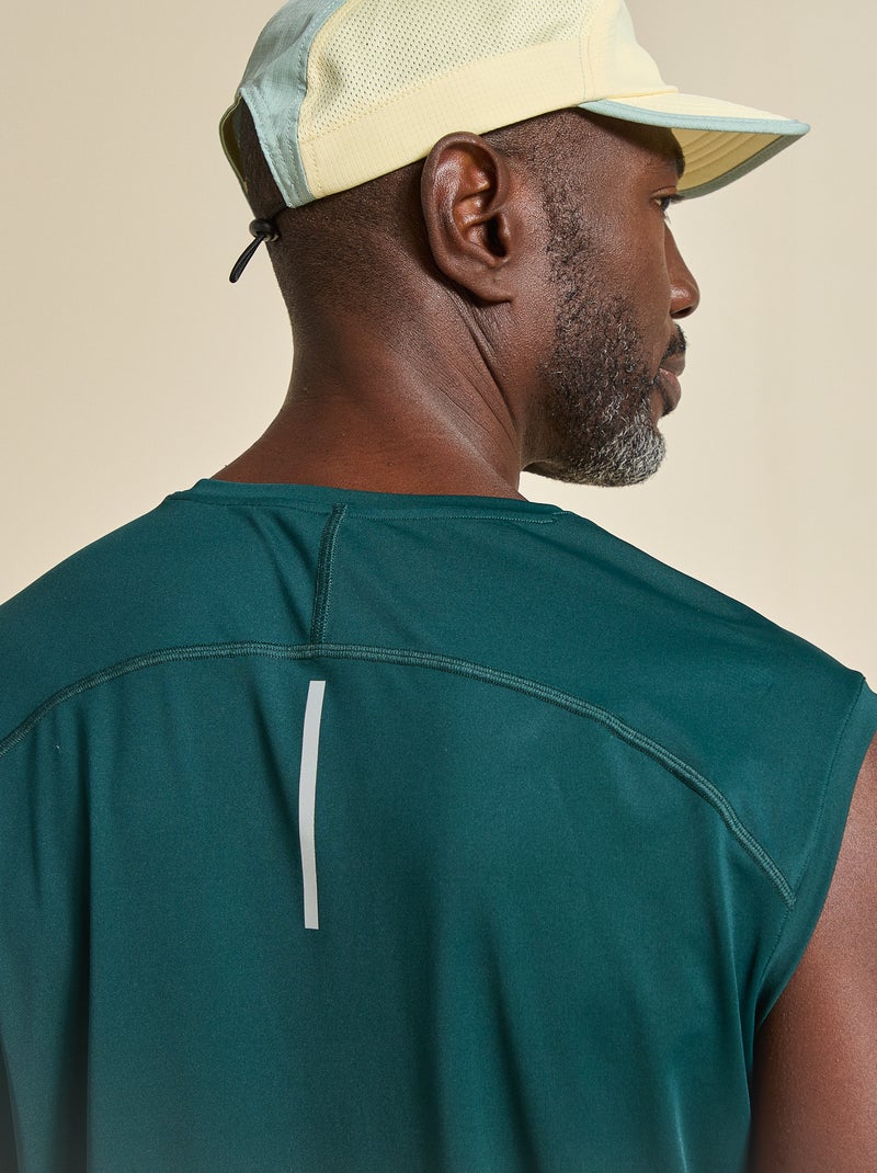 Débardeur de sport avec mesh sur côtés - (ekstract) Vert - Kiabi