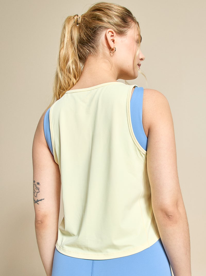 Débardeur de sport fluide - (ekstract) Jaune - Kiabi