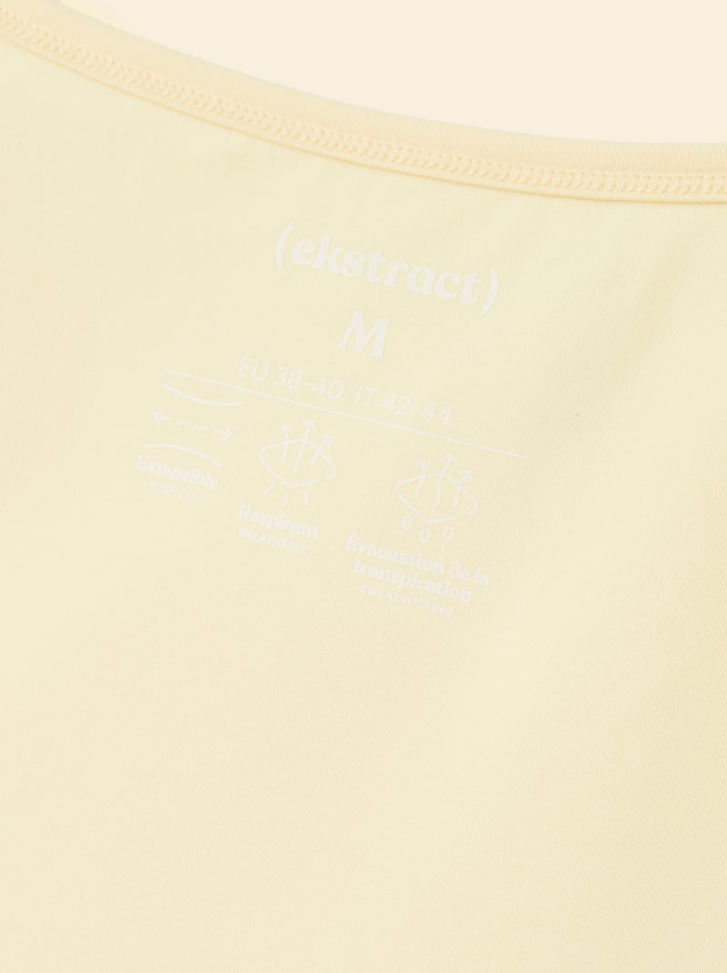 Débardeur de sport fluide - (ekstract) Jaune - Kiabi