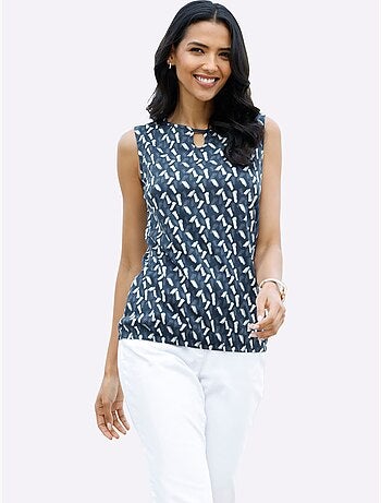 Débardeur Découpes En Forme De Larme - Taille Standard - Moda Vilona