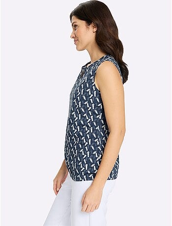 Débardeur Découpes En Forme De Larme - Taille Standard - Moda Vilona