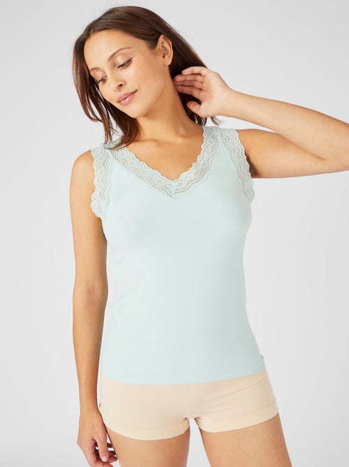 Débardeur dentelle Climatyl - Damart - Kiabi