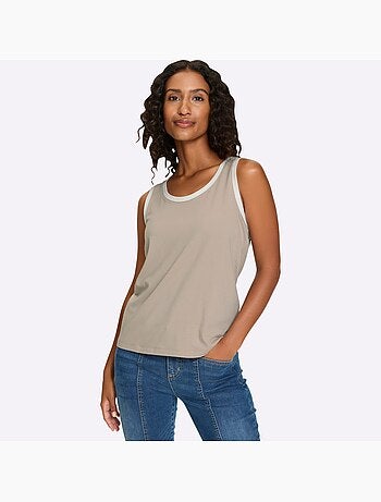 Débardeur Détails Contrastés - Taille Standard - helline