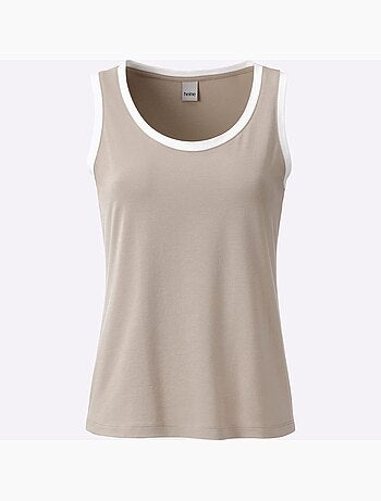 Débardeur Détails Contrastés - Taille Standard - helline