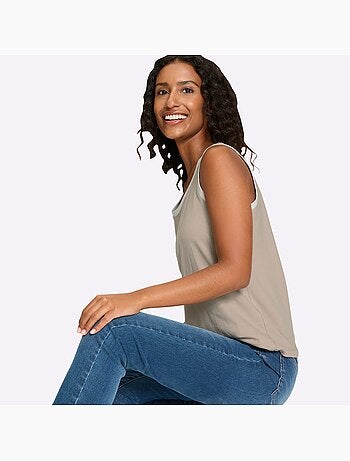 Débardeur Détails Contrastés - Taille Standard - helline