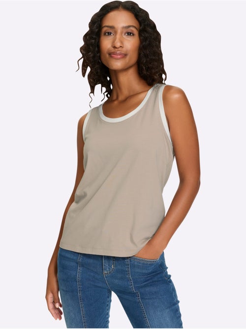 Débardeur Détails Contrastés - Taille Standard - helline - Kiabi