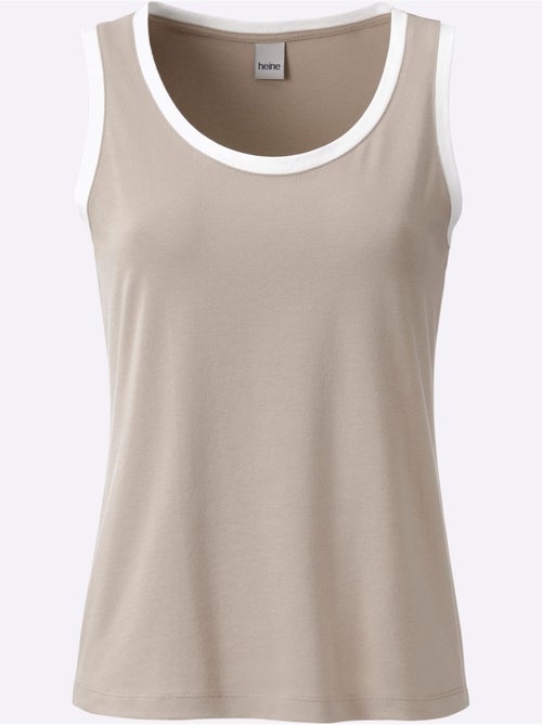 Débardeur Détails Contrastés - Taille Standard - helline - Kiabi