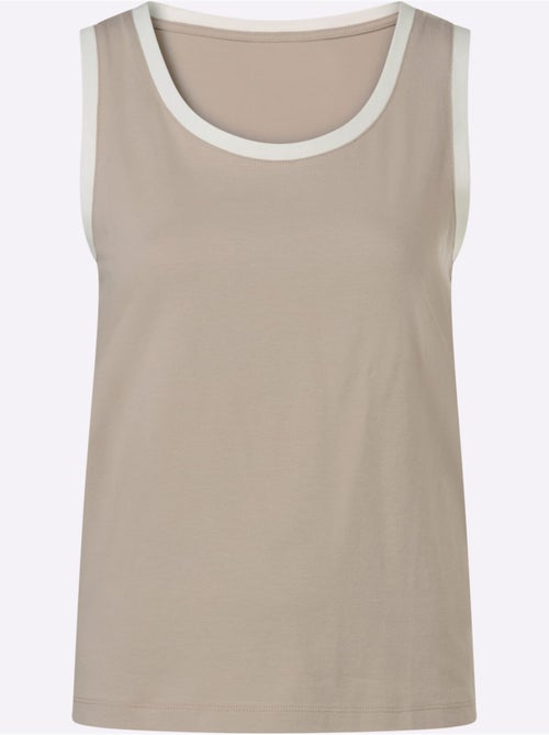 Débardeur Détails Contrastés - Taille Standard - helline - Kiabi