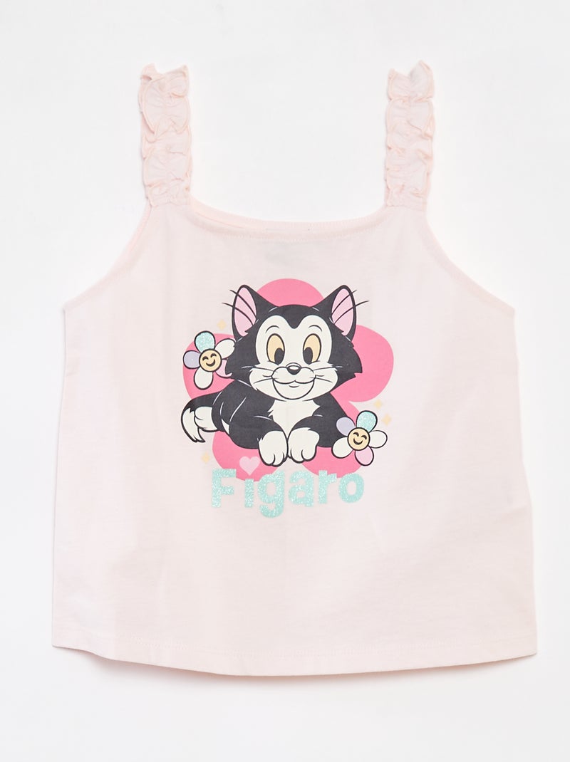 Débardeur 'Disney' avec bretelles volantées ROSE - Kiabi