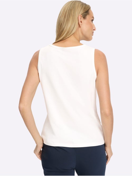 Débardeur élégante Application De Perles - Taille Standard - Helline - Kiabi