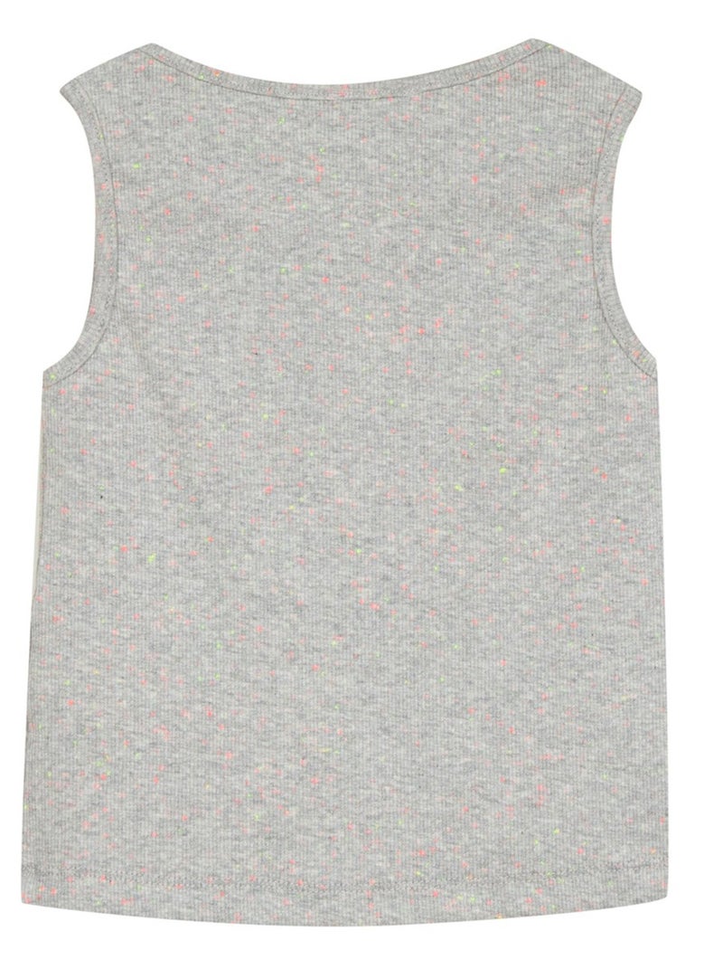 Débardeur En Côte Avec Boutons Devant Oeko-tex 'miniman' Gris chiné - Kiabi