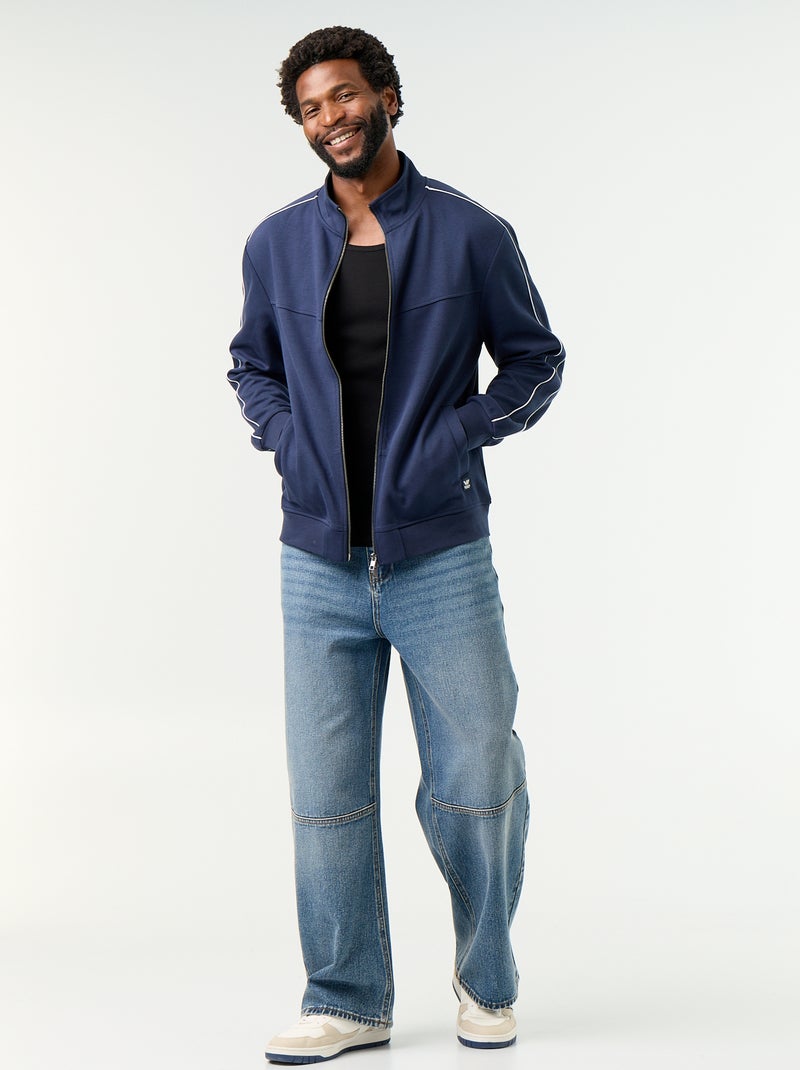 Débardeur en coton à col rond pour homme Noir - Kiabi