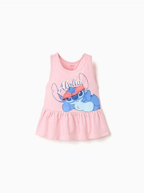 Débardeur en coton avec imprimé Stitch - Kiabi