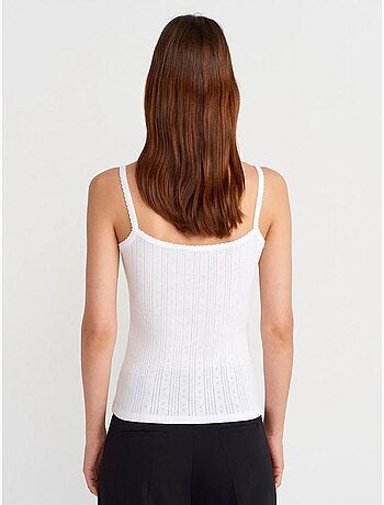 Débardeur en coton côtelé coupe slim dilvin
