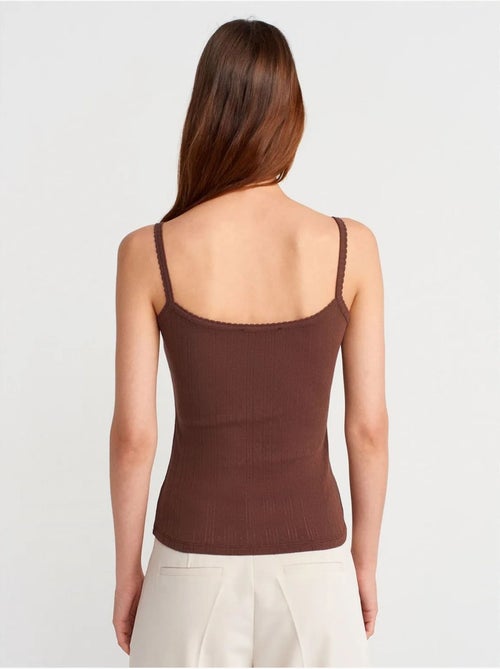 Débardeur en coton côtelé coupe slim dilvin - Kiabi Débardeur en coton côtelé coupe slim dilvin - Kiabi