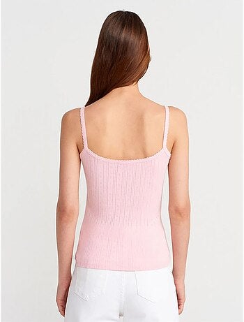 Débardeur en coton côtelé coupe slim dilvin