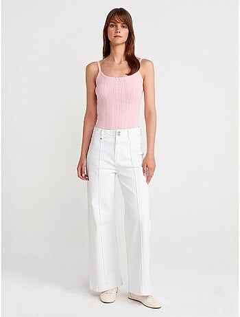 Débardeur en coton côtelé coupe slim dilvin