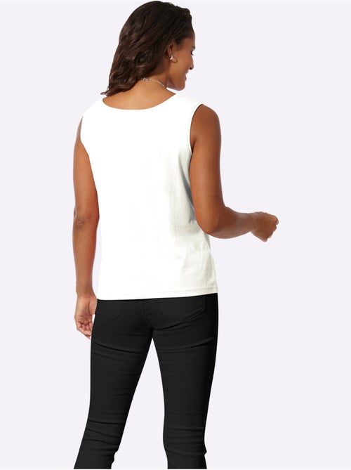 Débardeur en coton doux à encolure ronde sans manches - Taille standard - Witt - Kiabi Débardeur en coton doux à encolure ronde sans manches - Taille standard - Witt - Kiabi
