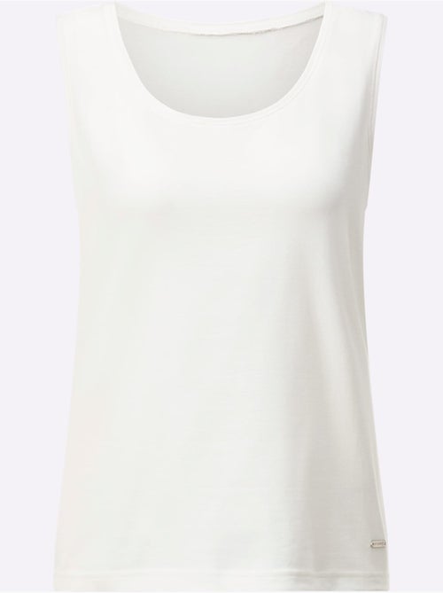 Débardeur en coton doux à encolure ronde sans manches - Taille standard - Witt - Kiabi Débardeur en coton doux à encolure ronde sans manches - Taille standard - Witt - Kiabi