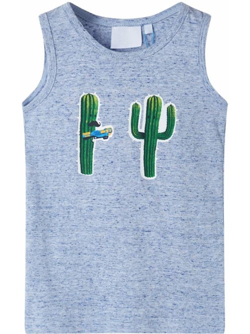 Débardeur en coton enfant clair cactus encolure ronde - vidaxl - Kiabi Débardeur en coton enfant clair cactus encolure ronde - vidaxl - Kiabi