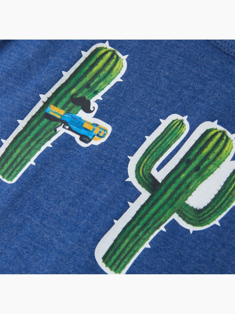 Débardeur en coton enfant clair cactus encolure ronde - vidaxl Bleu jean - Kiabi