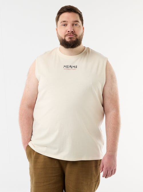 Débardeur en coton imprimé - Kiabi