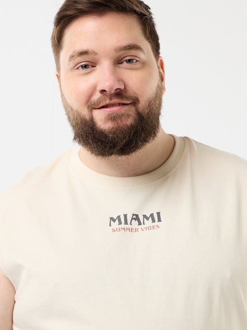 Débardeur en coton imprimé - Kiabi